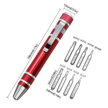 8-in-1 Screwdriver Pocket Pen